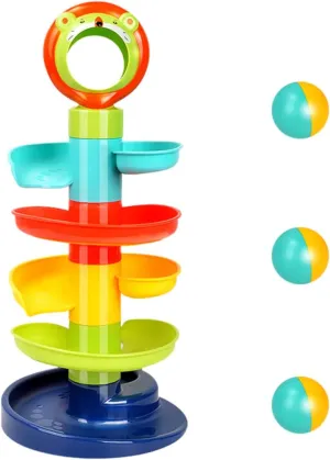1 Set Tower Sliding Plaything for Imagination and Cognitive Development Safe Design with Smooth Edges Random Styles