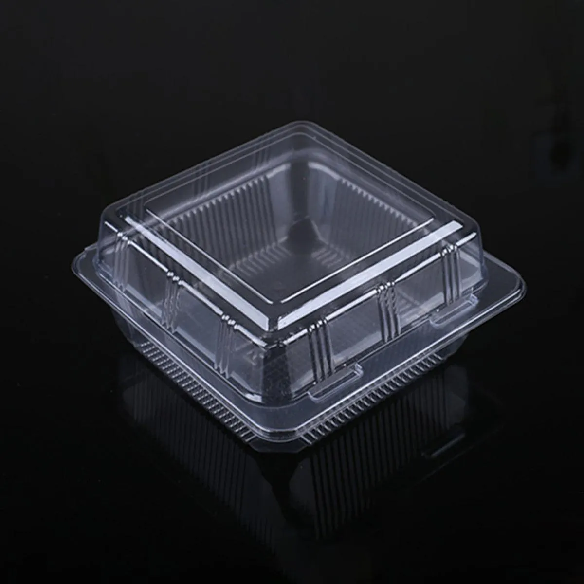 100PCS Transparent Pastry Box Hamburger Cake Box Bakery Packaging Container