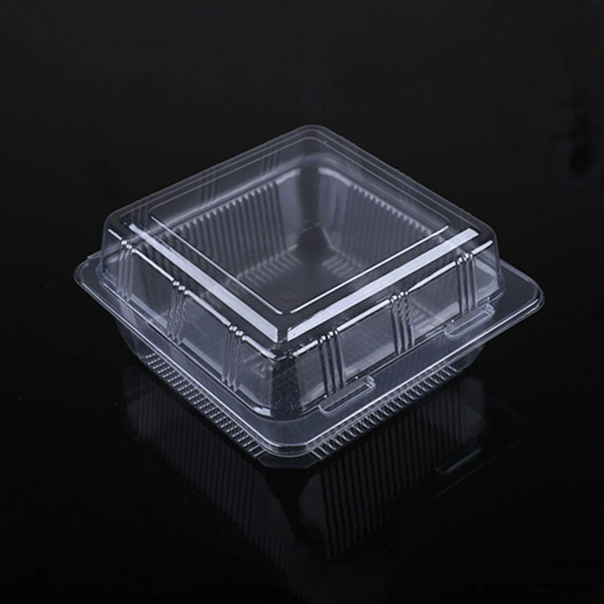100PCS Transparent Pastry Box Hamburger Cake Box Bakery Packaging Container