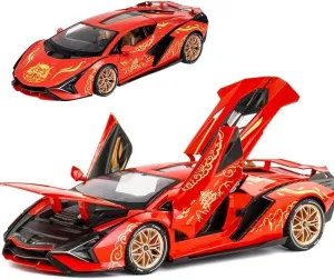 1/18 Alloy Racing Supercar Car for Lamborghinis Lightning Adult Vehicl Die Cast Collection Gift