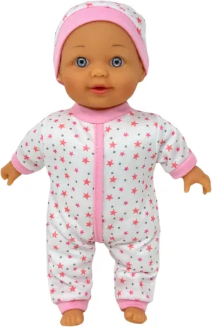 12 Inch Talking Baby Dolls for 3 Year Old Girls - Soft Body Interactive Baby Doll for Kids That Can Talk, Cry, Sing and Laugh - Makes 24 Cute Sounds