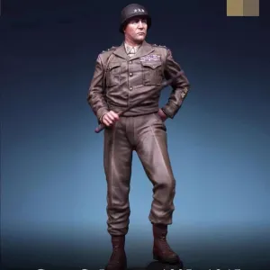 1/35 Resin Figure Model Kits GK US General Patton Unassembled and Unpainted kit