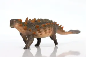 1:35 Scale Euoplocephalus Model Realistic PVC Animal Figure Dinosaur Collection Home Decor Gift for Adult (Orange with Box)