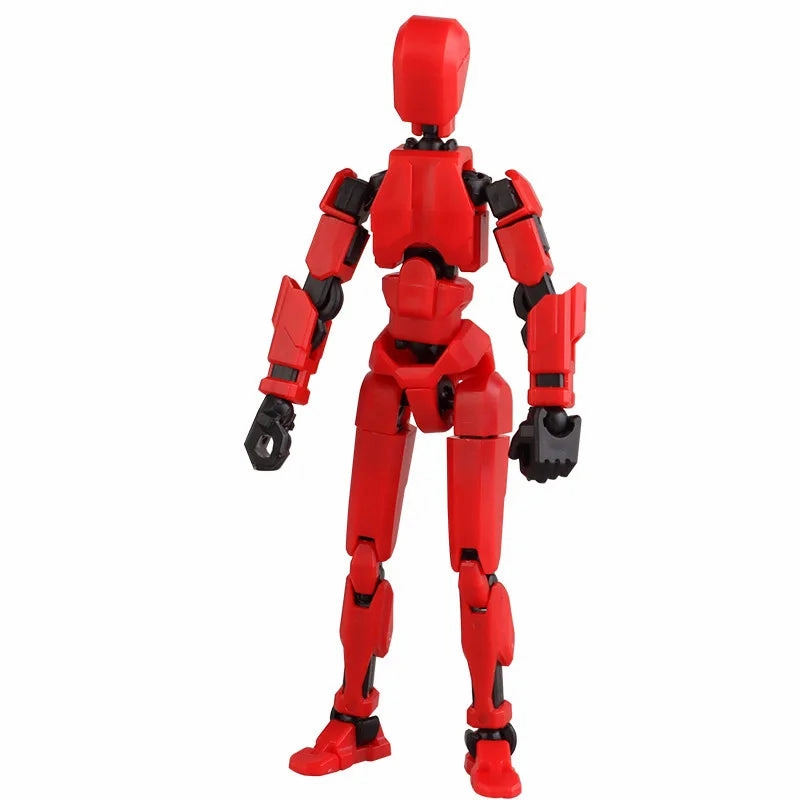 13-Piece 3D Printed Shapeshift Robot Figures – Multi-Jointed Movable Action Mannequin Toy Set