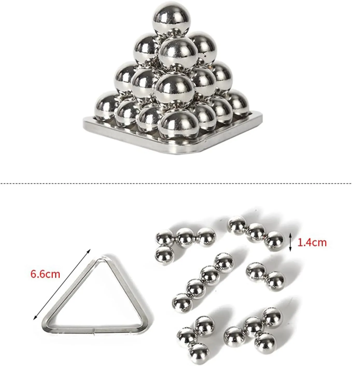 15 Pcs Brain Teaser Puzzle,Metal Puzzle, Unlock Interlock IQ Test Game, Magic Trick Toy Gift for Kids and Adults