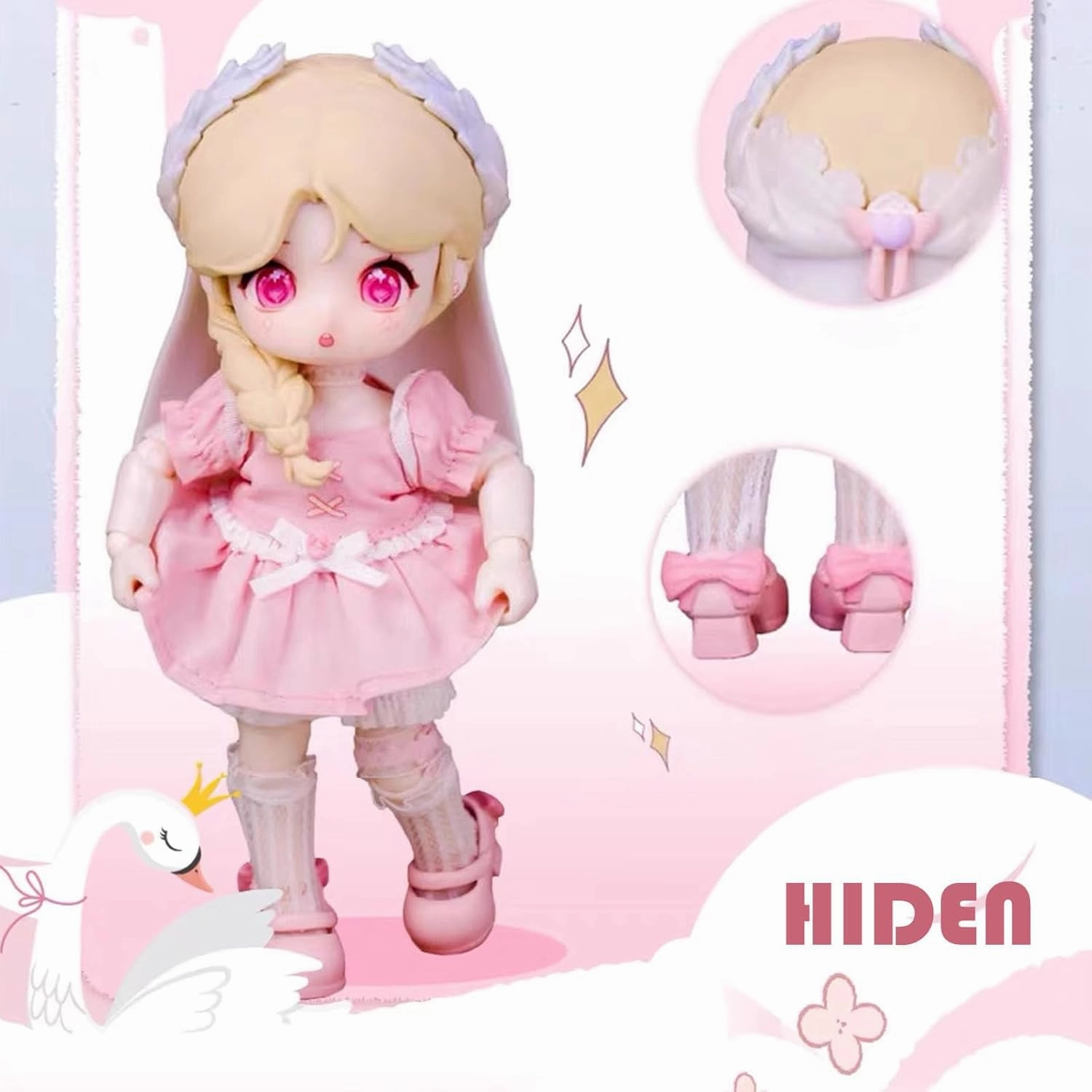 1/12 BJD Dolls Blind Box for Girls Surprise Gifts,Kawaii Multiple Styles BJD Dolls Series Collectable Action Figure Posable Dress Up BJD Doll (1*NAGI Series)