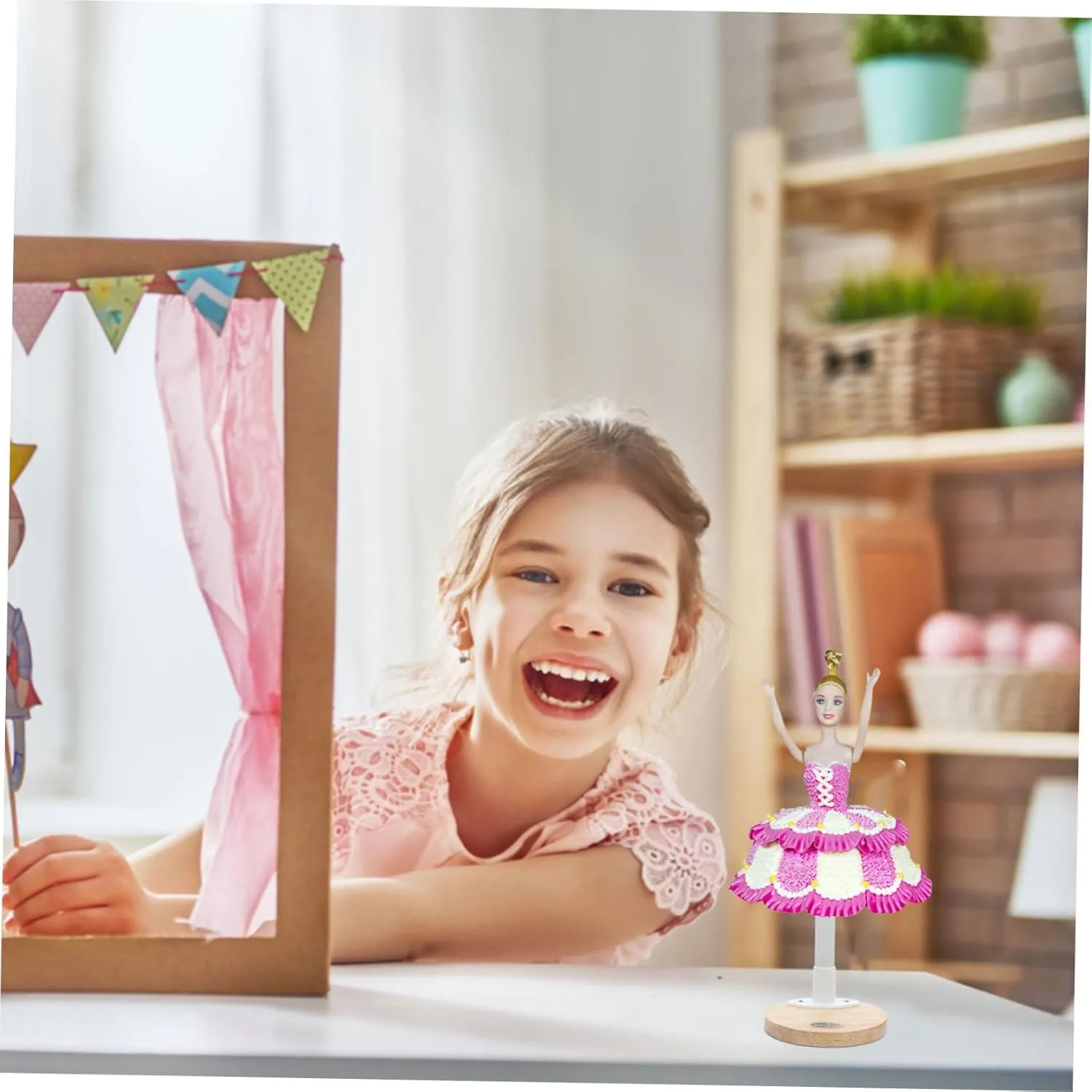 1pc Wooden Doll Stand Doll Display Stand Doll Holder Kids Mannequin Mini Figurines for Kids Doll Stand Holder Doll Figures Stand Rack Toy House Supplies Wooden Doll Supporting Rack
