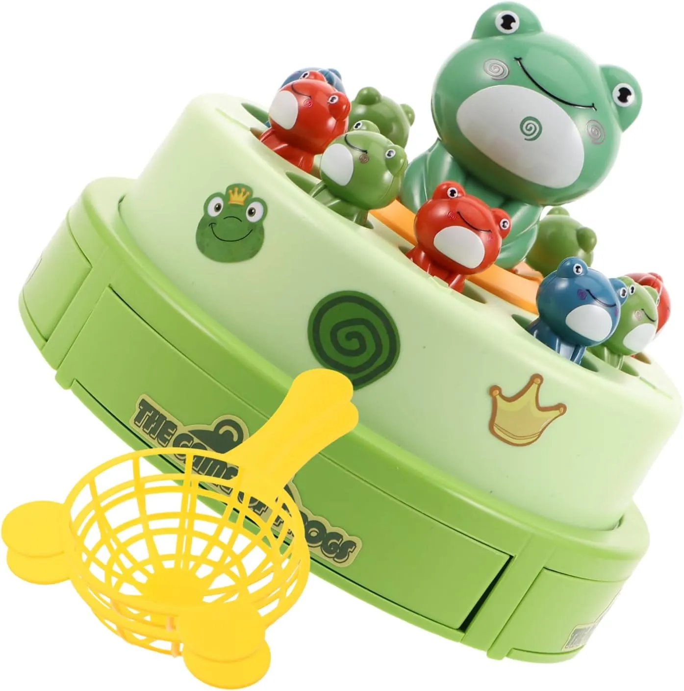 1Set Electric Musical Frog Bounce Game Interactive Rotating Disc for Engaging Parent Fun Design Enhances Coordination Skills for and Parties