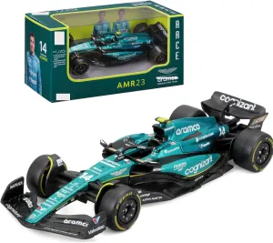 2023 1:43 AMR23#14 Alonso F1 Alloy Car Model Formula Racing for Die Cast Aston Martin #14 Static Adult Collection