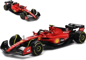 2023 1/43 SF23#55 Racing Model Car for F1 Scuderia Ferrari 1:43 SF23#55 Sainz Alloy Car Die Cast Car Model Adult Collection Gift
