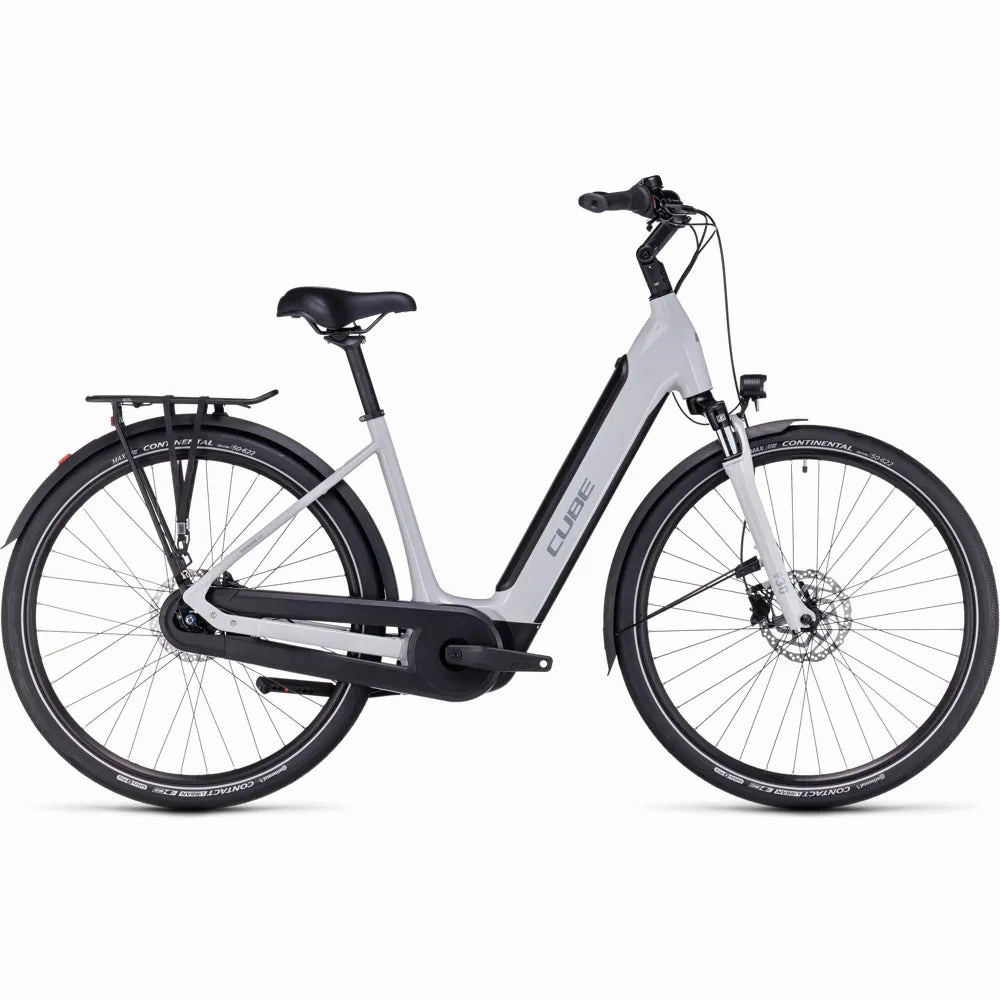2023 Cube Supreme Hybrid One 500 Easy Entry Electric Bike in Grey