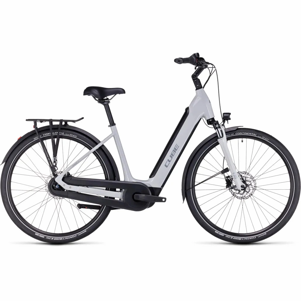 2023 Cube Supreme Hybrid One 500 Easy Entry Electric Bike in Grey