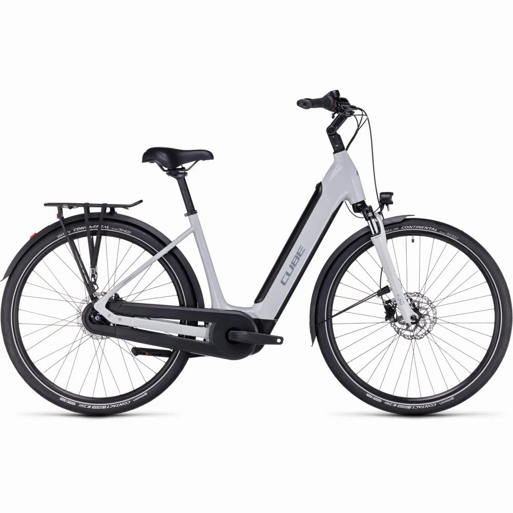2023 Cube Supreme Hybrid One 500 Easy Entry Electric Bike in Grey