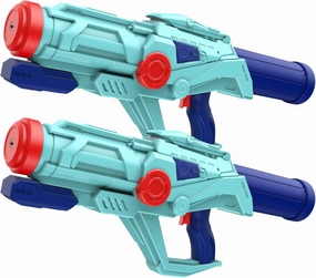 2 PCS Water Guns for Kids, Super Squirt Gun Water Soaker Blaster - Big Size - 32ft Long Shooting Range - High Capacity - Quick Refill - Summer Water Toys Gun for Boys Girls and Adults Outdoor