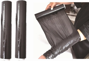 2 Rolls Premium Black Osmotic Plastic Slimming Body Wrap Film, 60m, Black Osmotic Plastic Body Wrap, Workout and Sweat Enhancer Stomach Wrap Body Wrap Film, Body Wrap Thermal Film Body Effect, JEWIIP
