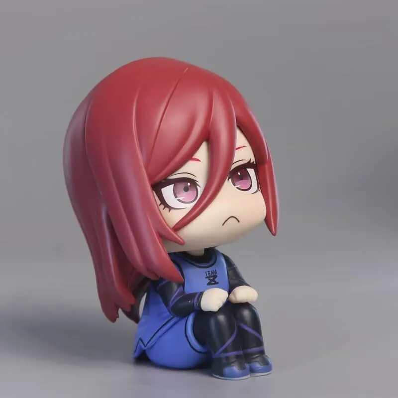 2PCS Bachira Meguru Chigiri Hyoma Figure Anime Look Up Figurine 3.9'' PVC Chigiri Hyoma Action Figure Model Cake Topper Collectible Statue