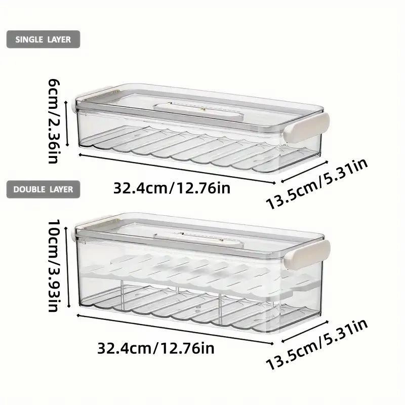 2pcs Food Storage Containers Kitchen Fridge Fresh Storage Boxes Home Organizer