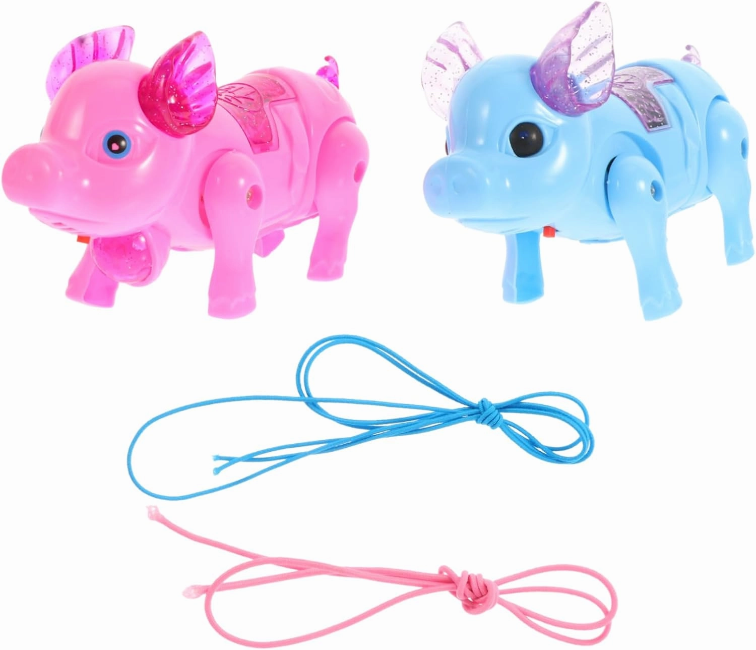 2Pcs Light Music Pig for Educational Electronic Walking Pig Plaything Fun Indoor Activity for Boys and Develops Coordination and Recognition Skills