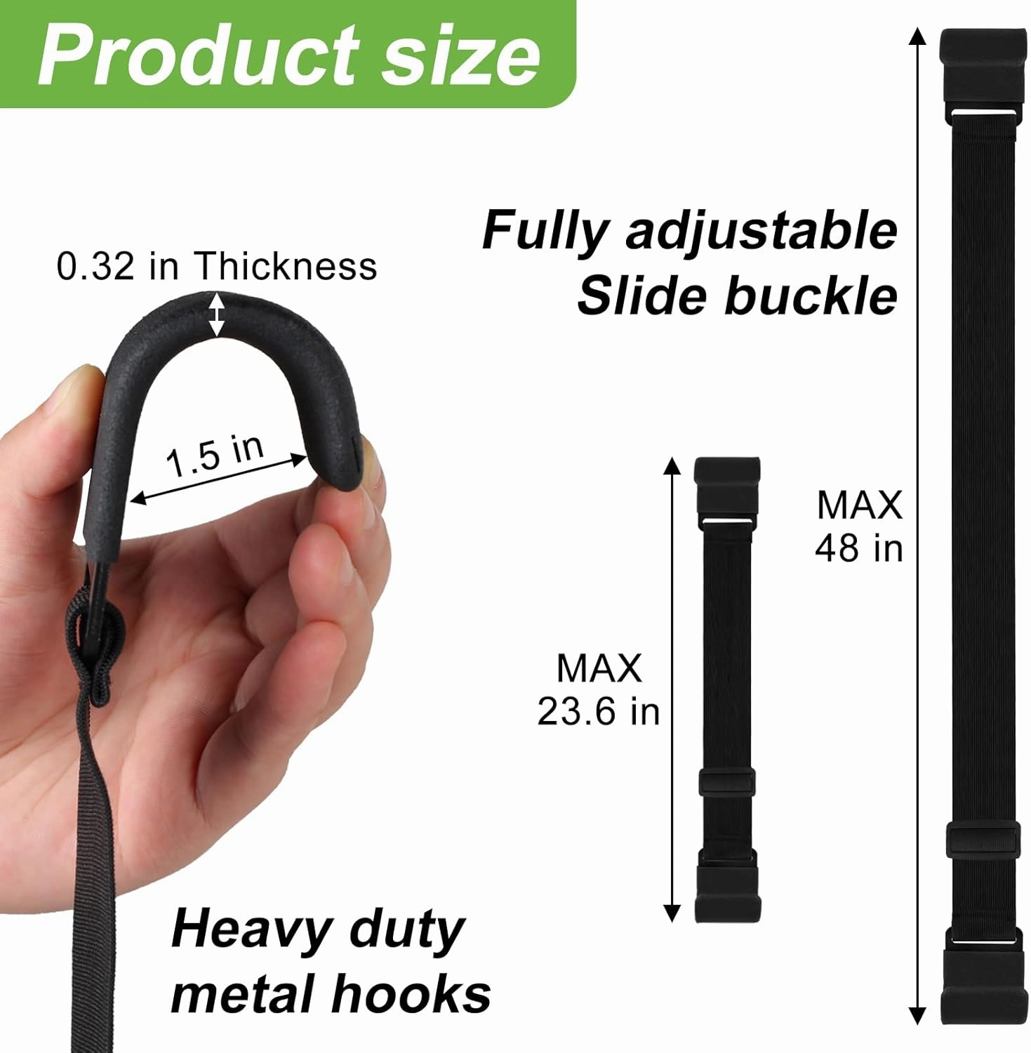 2PCS Trash Can Locks for Animals, Adjustable Garbage Can Lid Locks Security Strap, Raccoon Bear Proof Trash Can Lock, Prevent Odor from Spreading,Fits Multiple Sizes Cans