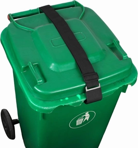 2PCS Trash Can Locks for Animals, Adjustable Garbage Can Lid Locks Security Strap, Raccoon Bear Proof Trash Can Lock, Prevent Odor from Spreading,Fits Multiple Sizes Cans