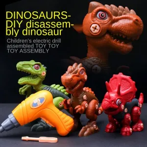 3-8 Years Old Detachable Detachable Dinosaur Children Twist Screw DIY Assembly Toy