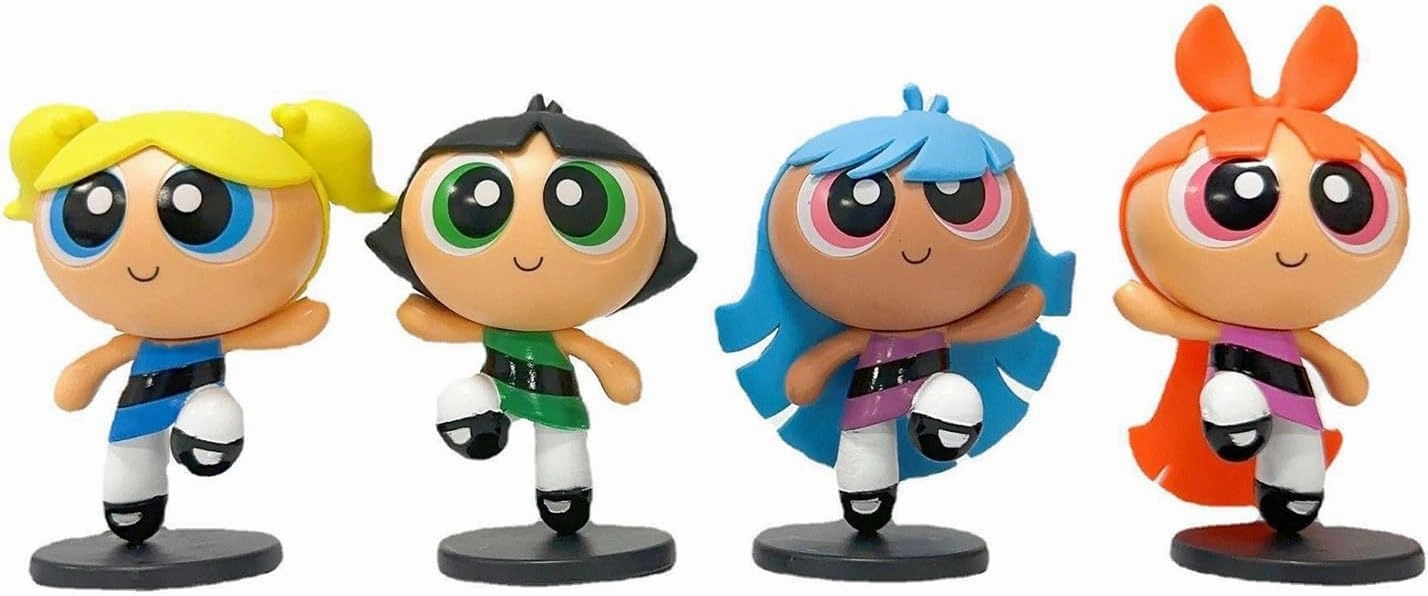 3.5in The Police Girls Collectible Vinyl Figure Girl's Toy Boy's Toy(4 pcs)