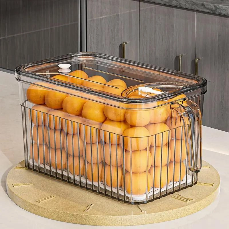 3.7L Fridge Organizer Storage Box for Kitchen Organization Pantry Food Storage