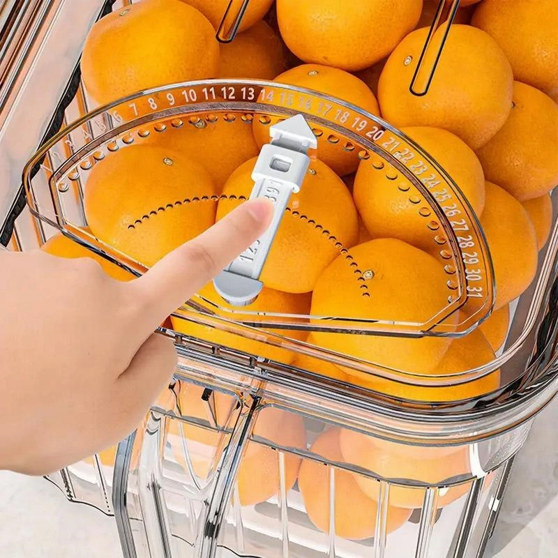 3.7L Fridge Organizer Storage Box for Kitchen Organization Pantry Food Storage