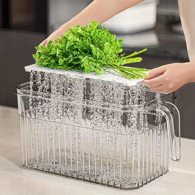 3.7L Fridge Organizer Storage Box for Kitchen Organization Pantry Food Storage