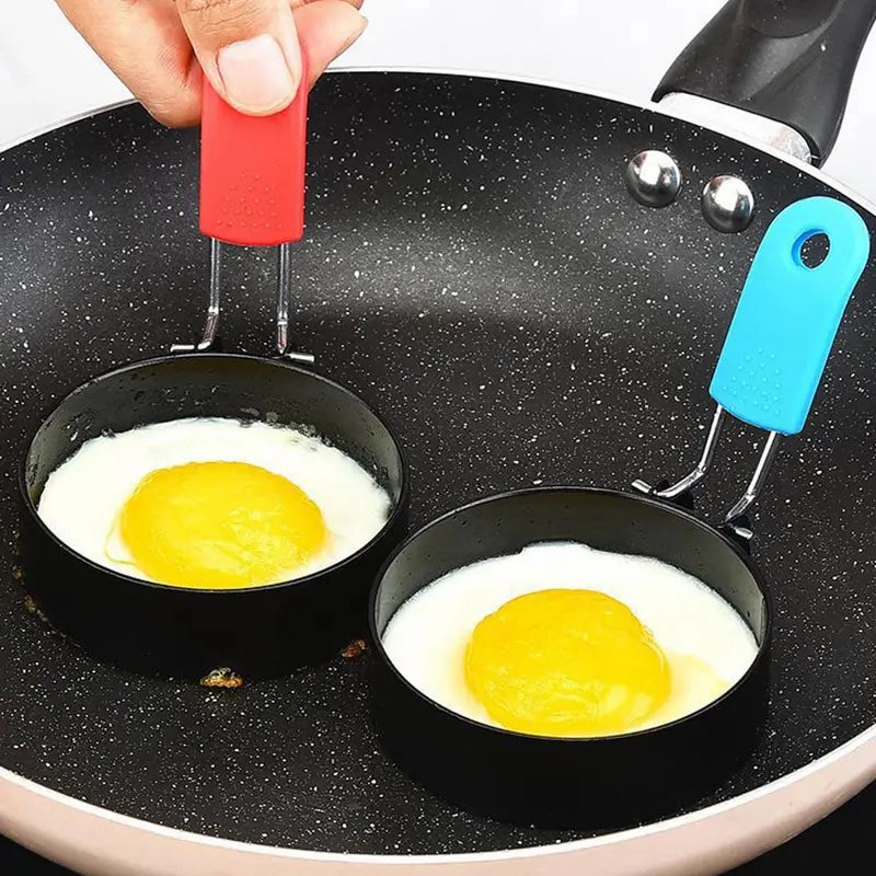 4-Pack: Stainless Steel Egg Non-Stick Omelet Ring