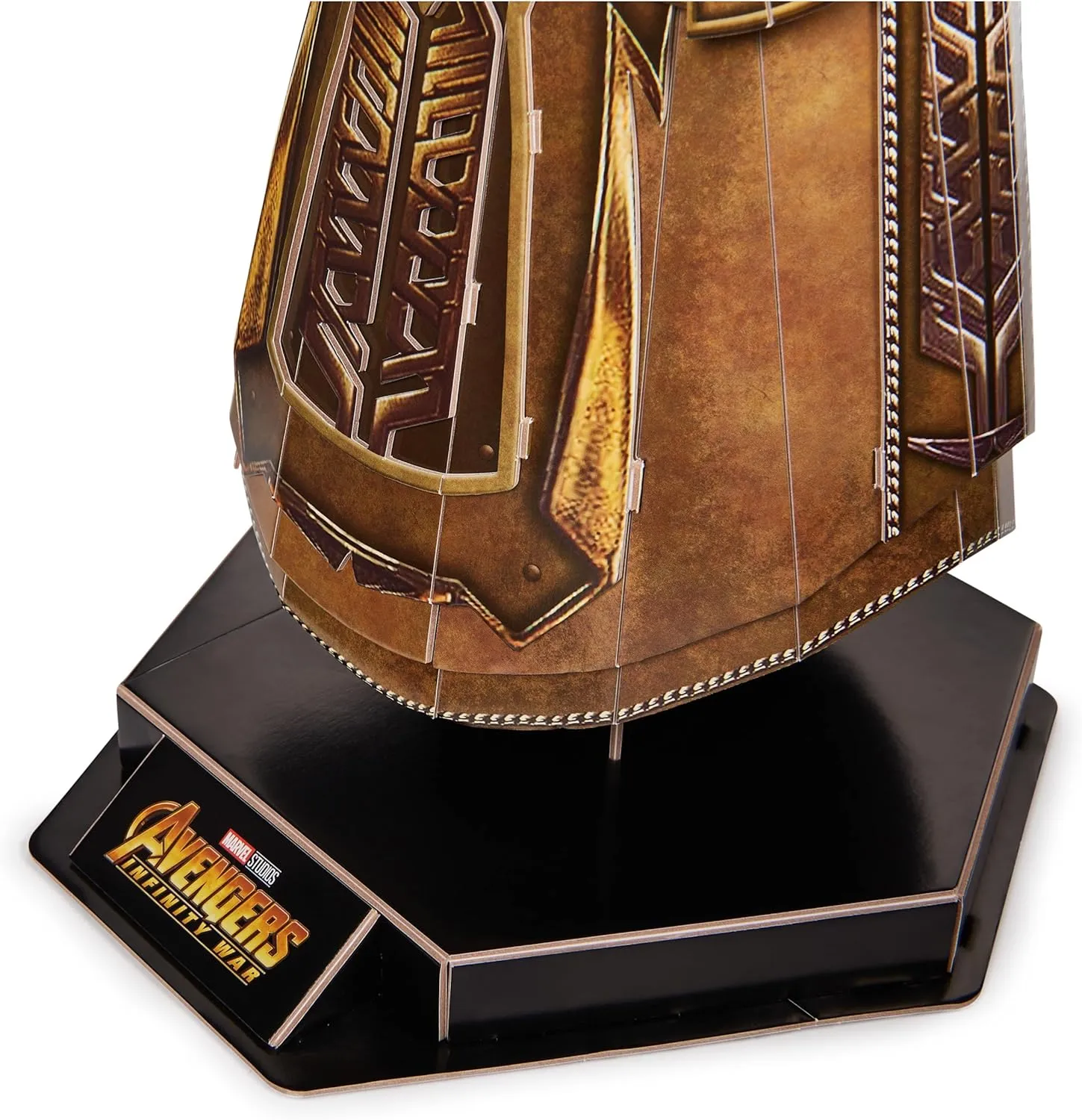 4D Build, Marvel Infinity Gauntlet 3D Puzzle Model Kit with Stand 142 Pcs | Thanos Desk Decor | Building Toys | 3D Puzzles for Adults & Teens 12 