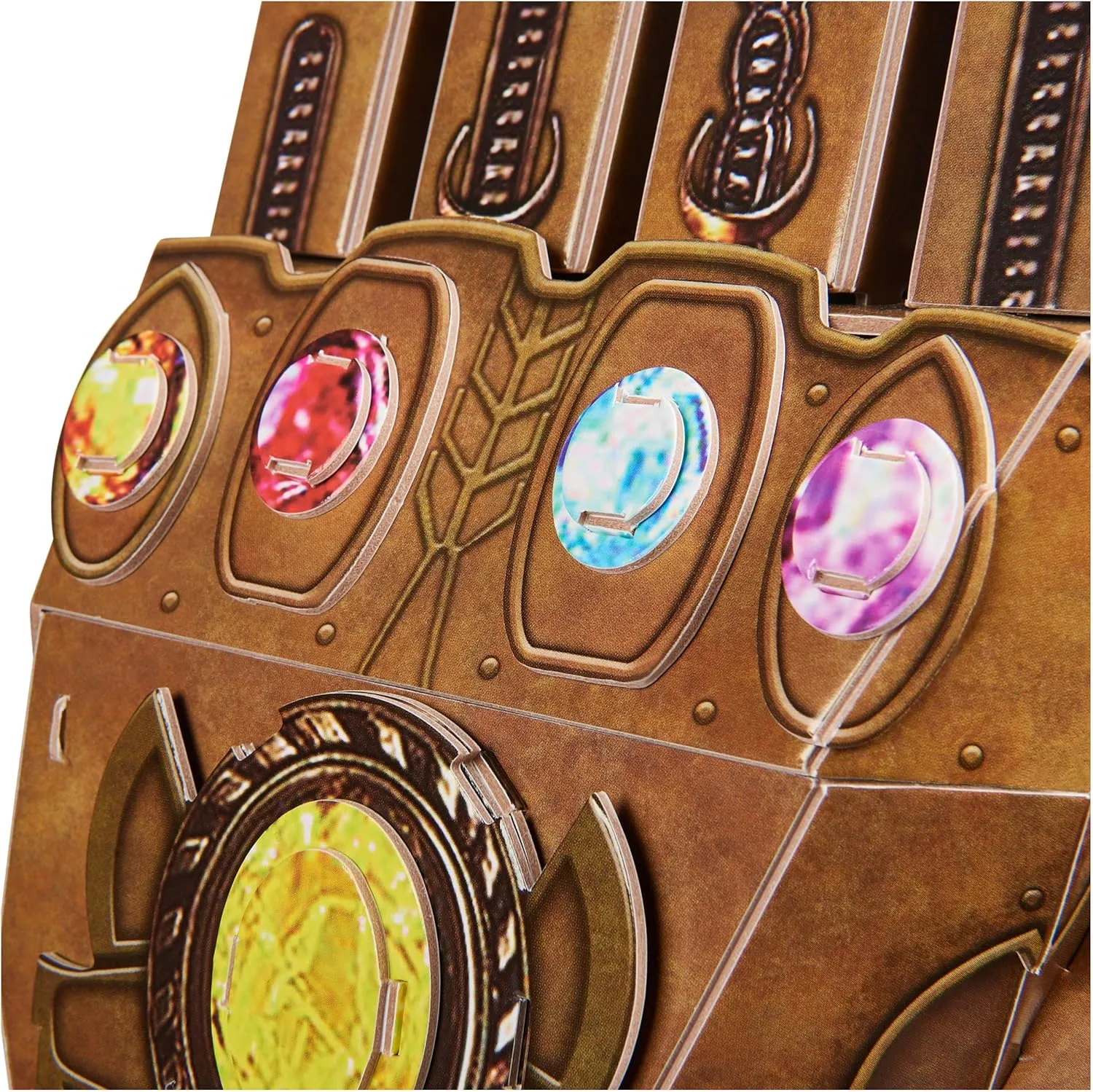 4D Build, Marvel Infinity Gauntlet 3D Puzzle Model Kit with Stand 142 Pcs | Thanos Desk Decor | Building Toys | 3D Puzzles for Adults & Teens 12 