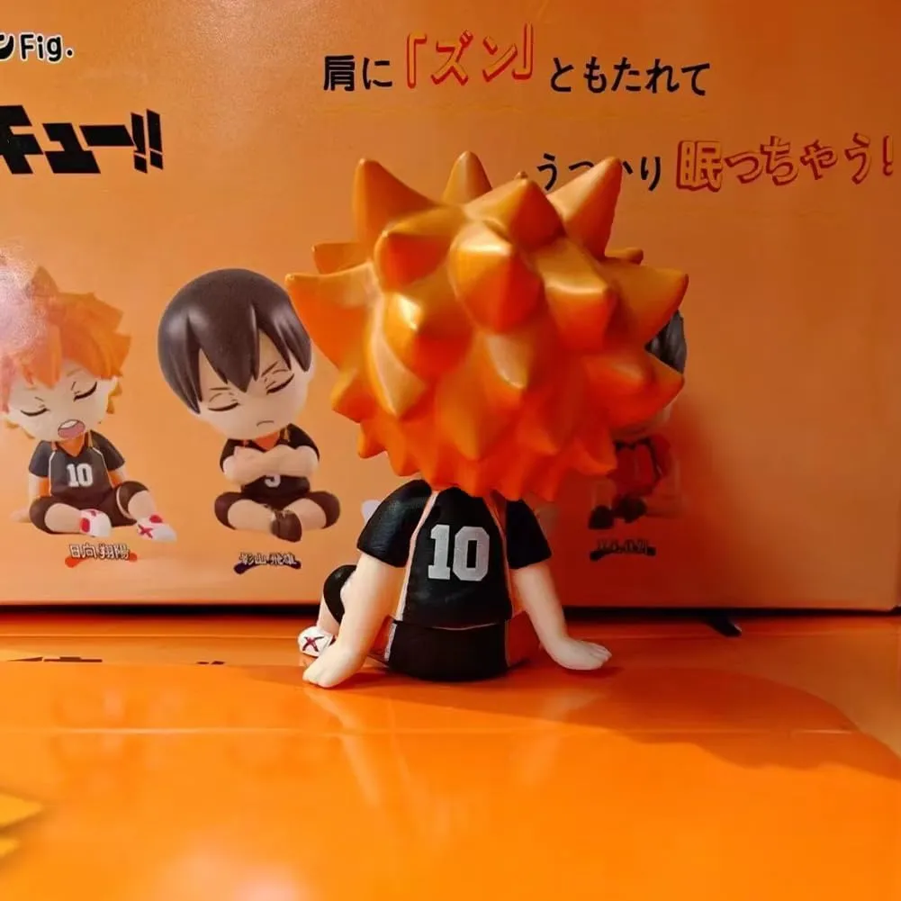 4pcs Anime Figures Shoyo/Tobio Kageyama/Kozume Kenma/Kuroo Tetsurou Figurine Cartoon Mini Model Statue Car Home Desktop Decoration 2.36 Inch