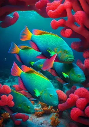 500 Piece Animal Jigsaw Puzzles Colorful Fish Animal Themed Puzzles for Adults Wooden Puzzles Funny Puzzle Games Full of Challenging and Exciting Puzzles Gift for Women Men 20.5x15 Inch