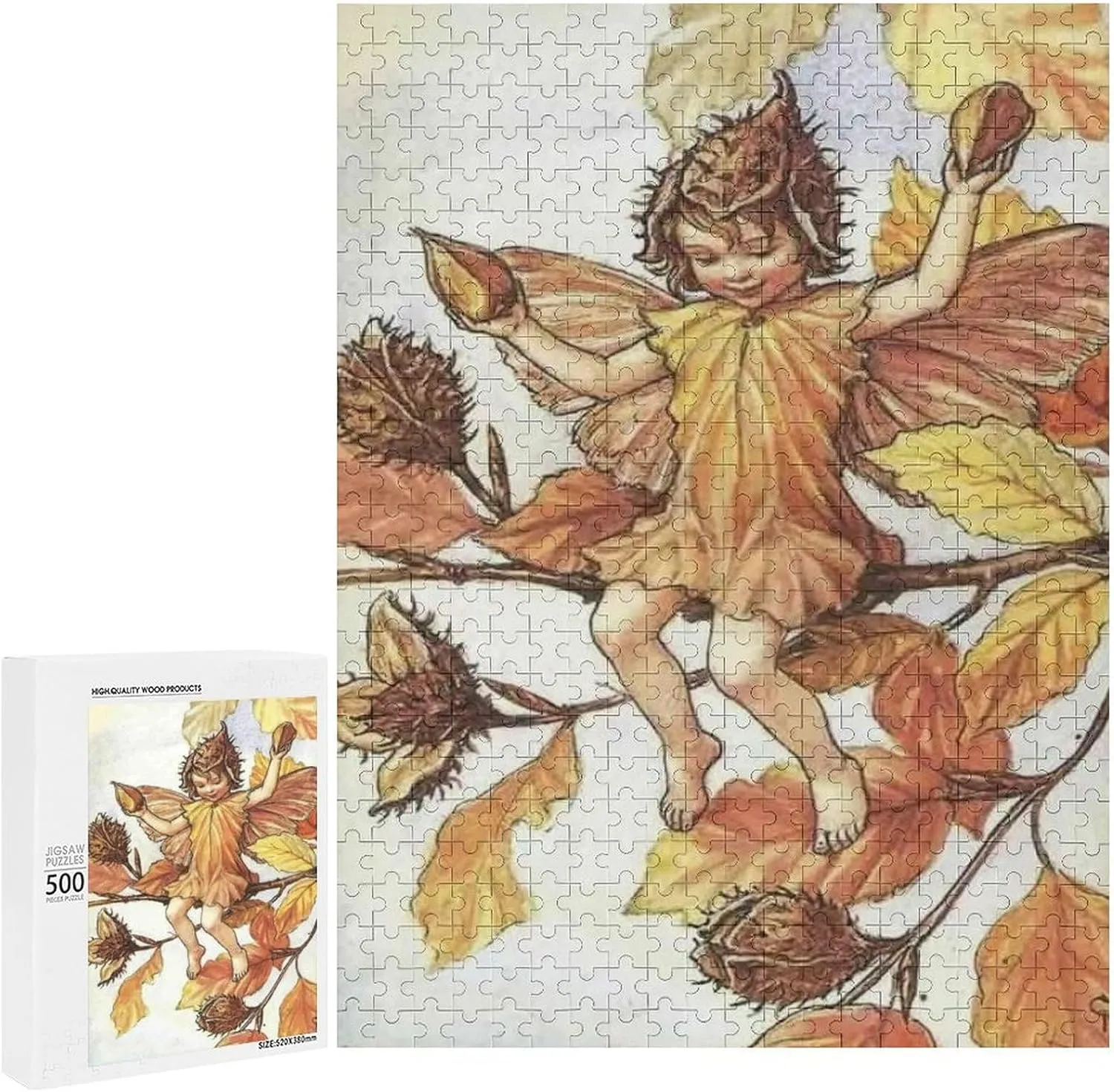 500 Piece Animal Jigsaw Puzzles Colorful Fish Animal Themed Puzzles for Adults Wooden Puzzles Funny Puzzle Games Full of Challenging and Exciting Puzzles Gift for Women Men 20.5x15 Inch