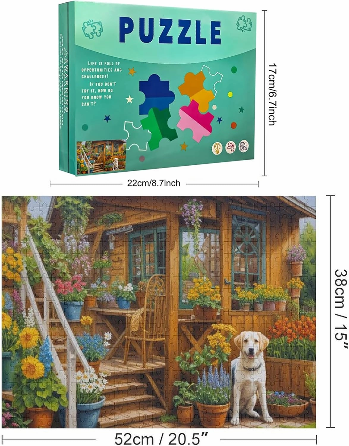 520 Piece Jigsaw Puzzle Schools of Colourful Tropical Fish Swimming in The Reef School Supplies Challenge Educational Game Adults Animal Plant Wooden Puzzles Nature Props Kid Unzip Toy 20.5x15 Inch