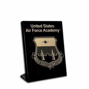 5"x7" Air Force Academy Black Piano Finish Free-Standing Award Plaque
