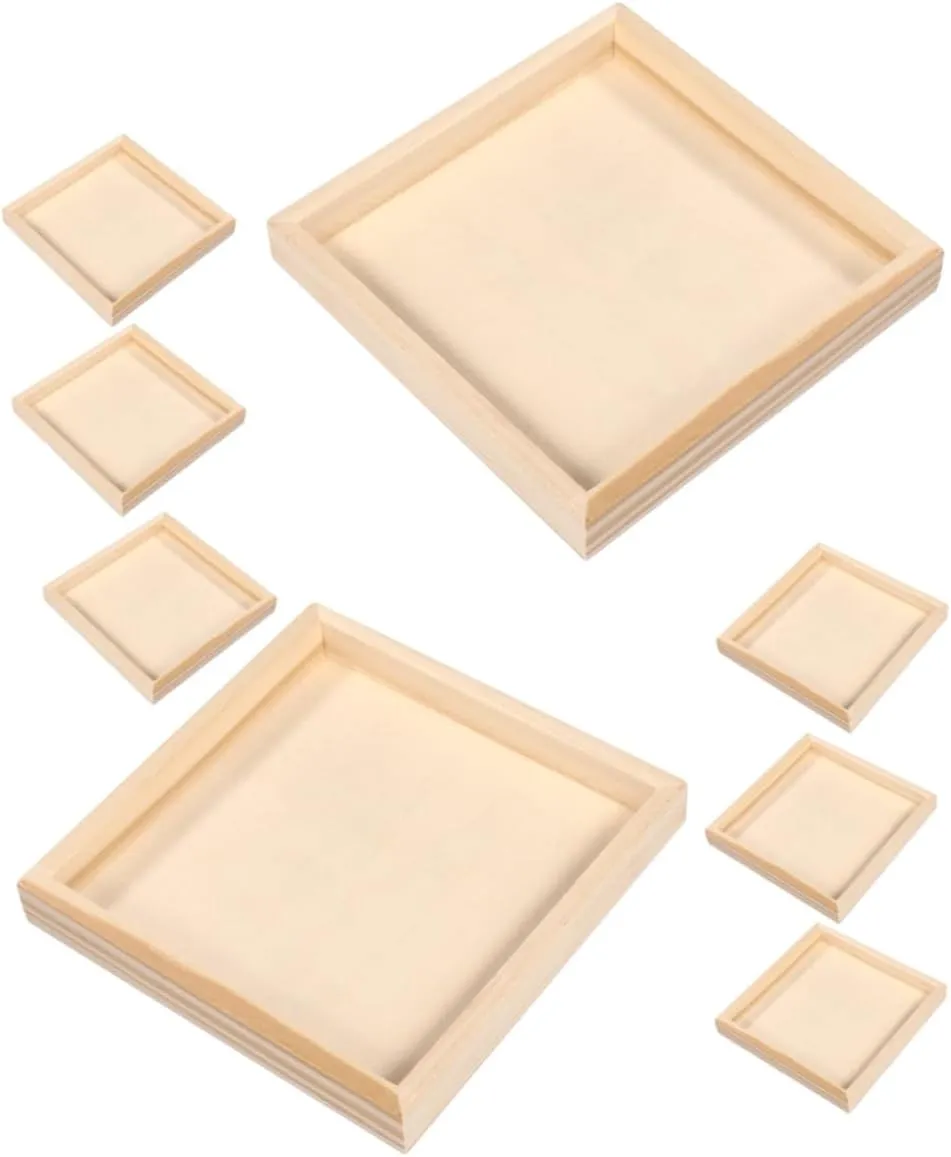 8pcs Puzzle Sorting Trays Puzzle Organizer with Dedicated Storage for Easy Access and Transportation Versatile Nested Serving Trays for Home and Gallery Use