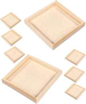 8pcs Puzzle Sorting Trays Puzzle Organizer with Dedicated Storage for Easy Access and Transportation Versatile Nested Serving Trays for Home and Gallery Use