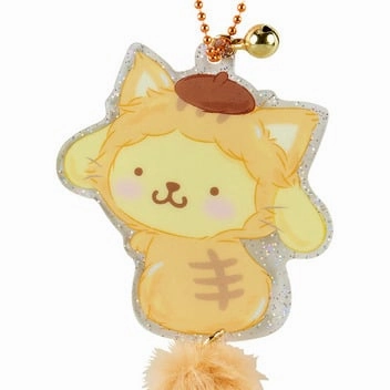 [Sanrio] Daisuki Neko Neko Series - Tail-Attached Acrylic Charm - Pom Pom Purin [FEB 2024] Sanrio Original Japan