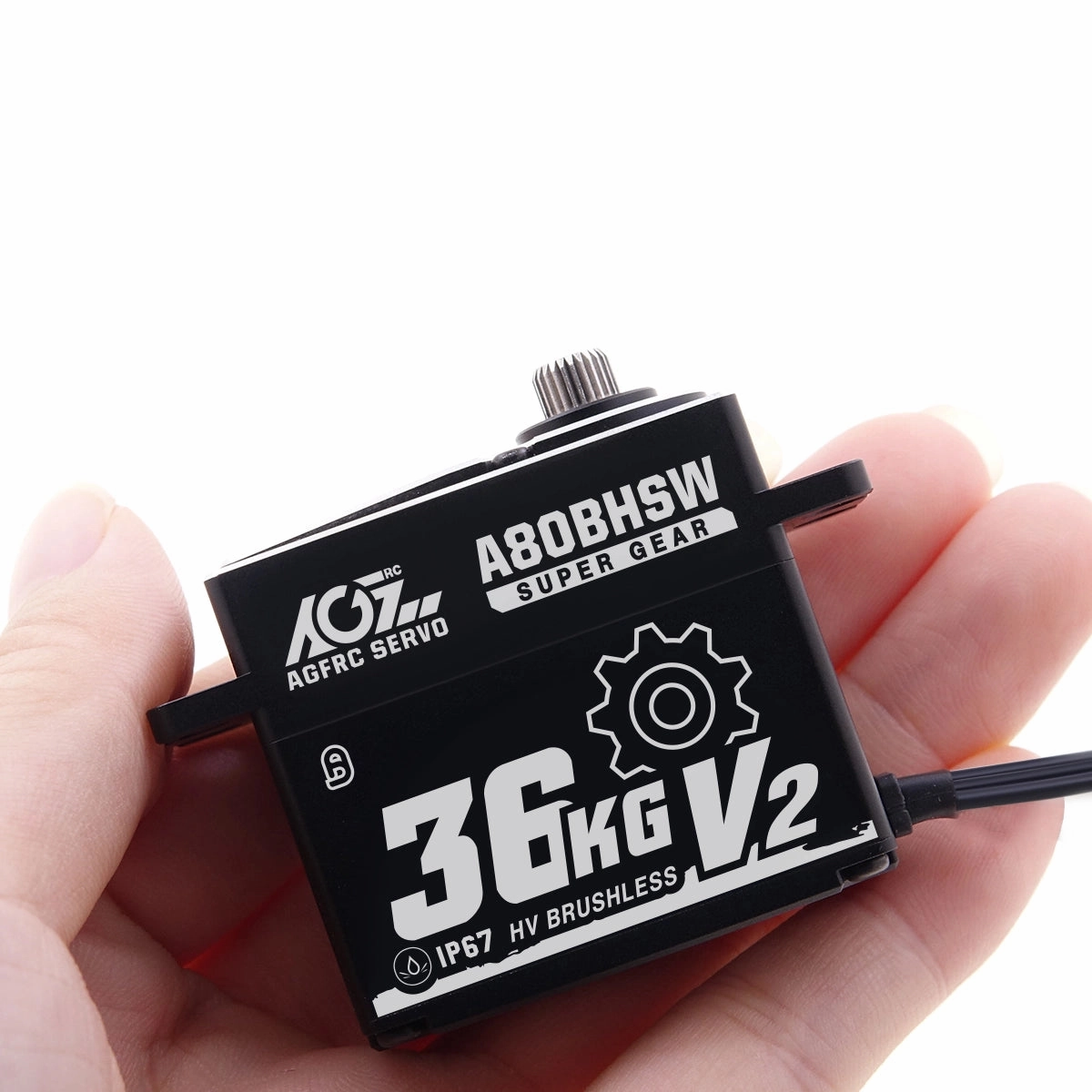 A80BHSW V2 AGF RC 36KG Reliable 3 Bearings Waterproof 0.071Sec High Torque