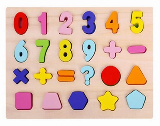 ABC Puzzle Digital Wooden Toys Early Learning Jigsaw Letter Alphabet Number Puzzle Preschool Educational Baby Toys for Children