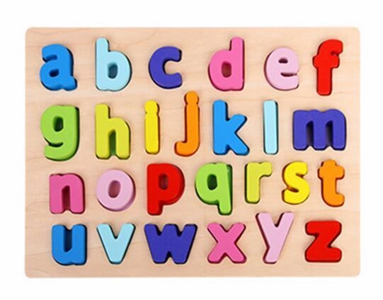 ABC Puzzle Digital Wooden Toys Early Learning Jigsaw Letter Alphabet Number Puzzle Preschool Educational Baby Toys for Children