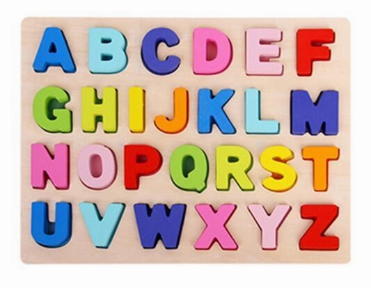 ABC Puzzle Digital Wooden Toys Early Learning Jigsaw Letter Alphabet Number Puzzle Preschool Educational Baby Toys for Children