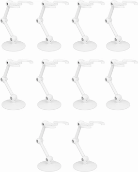 Action Figure Stand,10 Sets Figure Holder Display Acrylic Figure Stand For Dolls Adjustable Action Figure Display Stands 3cm Clamping Range for Home Decor (plastic 2)
