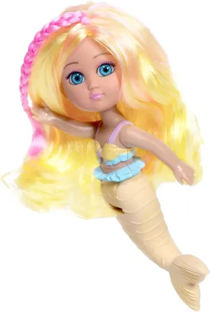 ADORA Water Wonder Mermaid Dolls with Color-Changing Tail in Cold Water, 7" Toy Baby Doll with Movable Waist, Birthday Gift for Ages 1  - Sandy