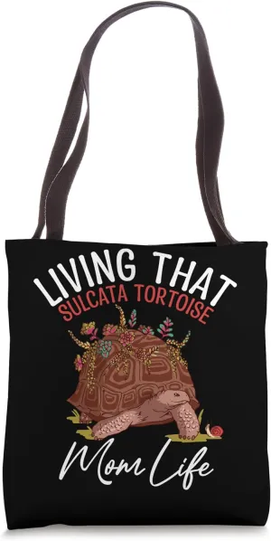 African Spurred Tortoise Accessories Sulcata Tortoise Owner Tote Bag