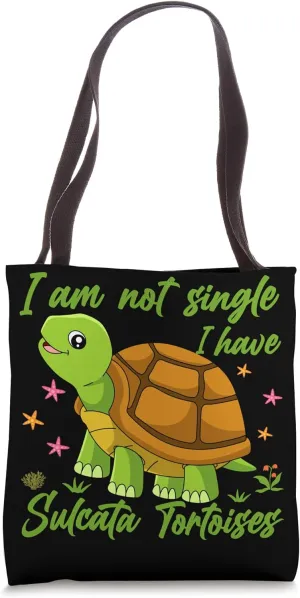 African Spurred Tortoise Lover Pet Owner Sulcata Tortoise Tote Bag