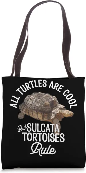 African Spurred Tortoise Owner Reptile Pet Sulcata Tortoise Tote Bag