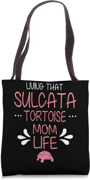 African Spurred Tortoise Owner Sulcata Tortoise Tote Bag